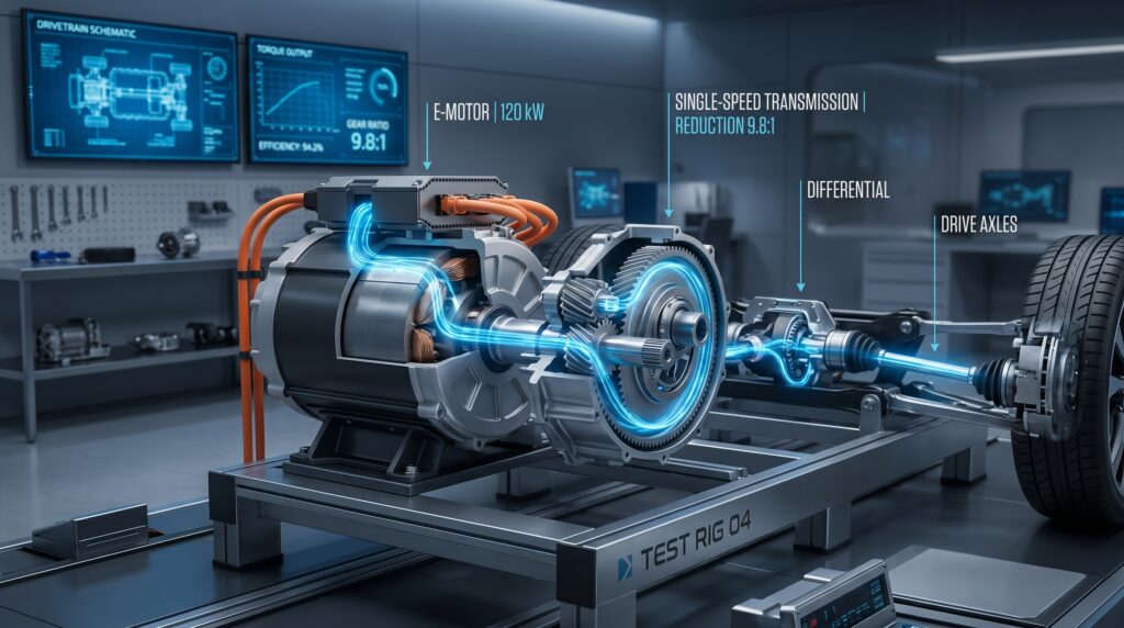 Why most EVs use a single-speed transmission
