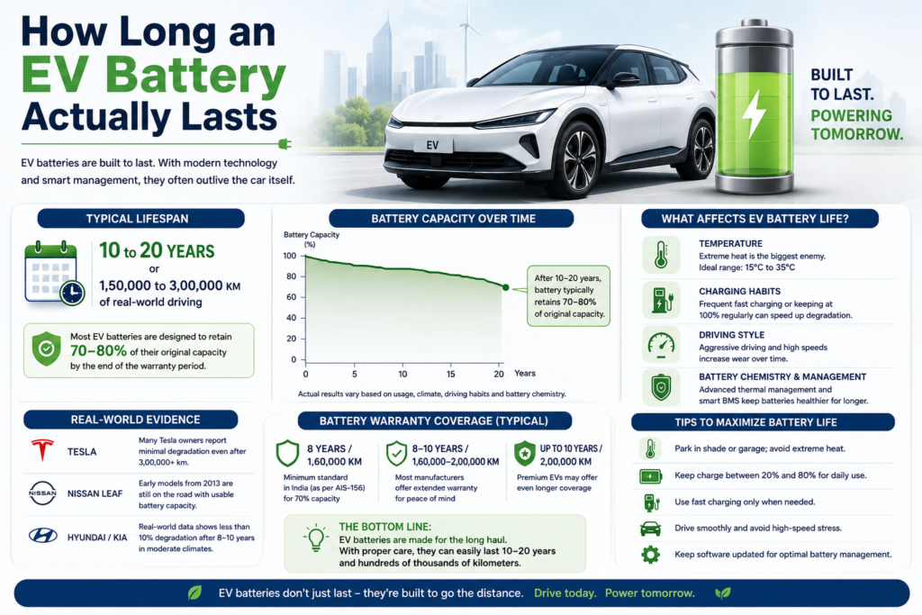 How Long an EV Battery Actually Lasts