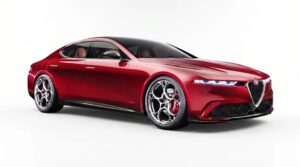 Alfa Romeo Giulia EV Red