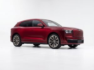 Bentley EV SUV Barnato Red