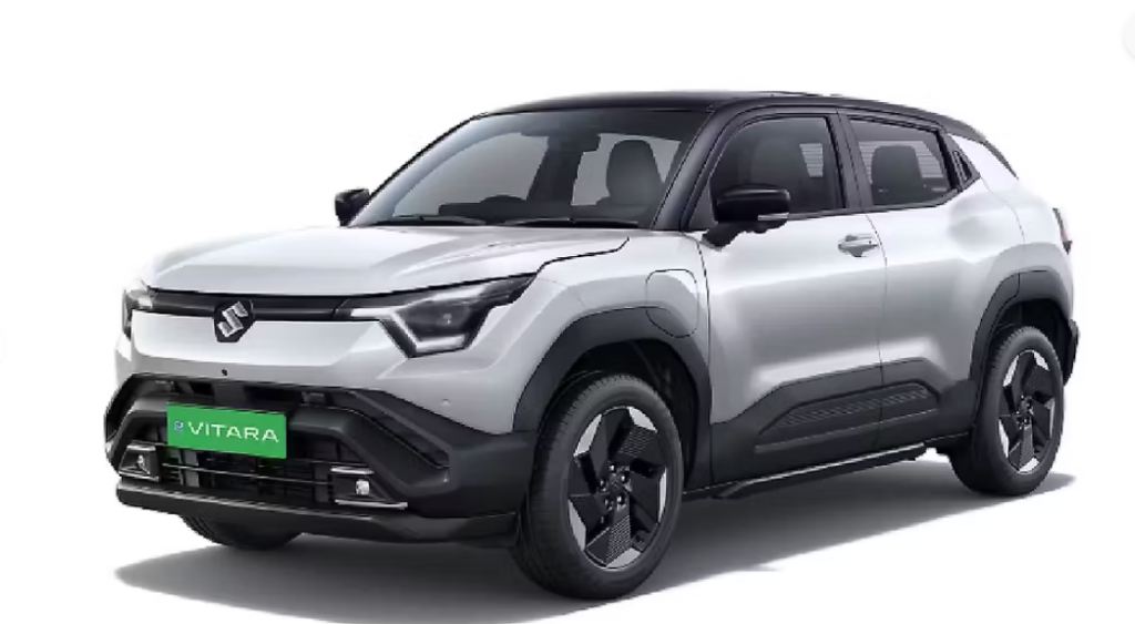 Maruti Suzuki e-Vitara Arctic White with Bluish Black Roof