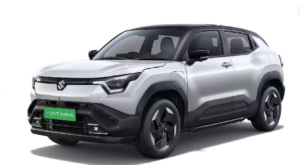 Maruti Suzuki e-Vitara Arctic White with Bluish Black Roof