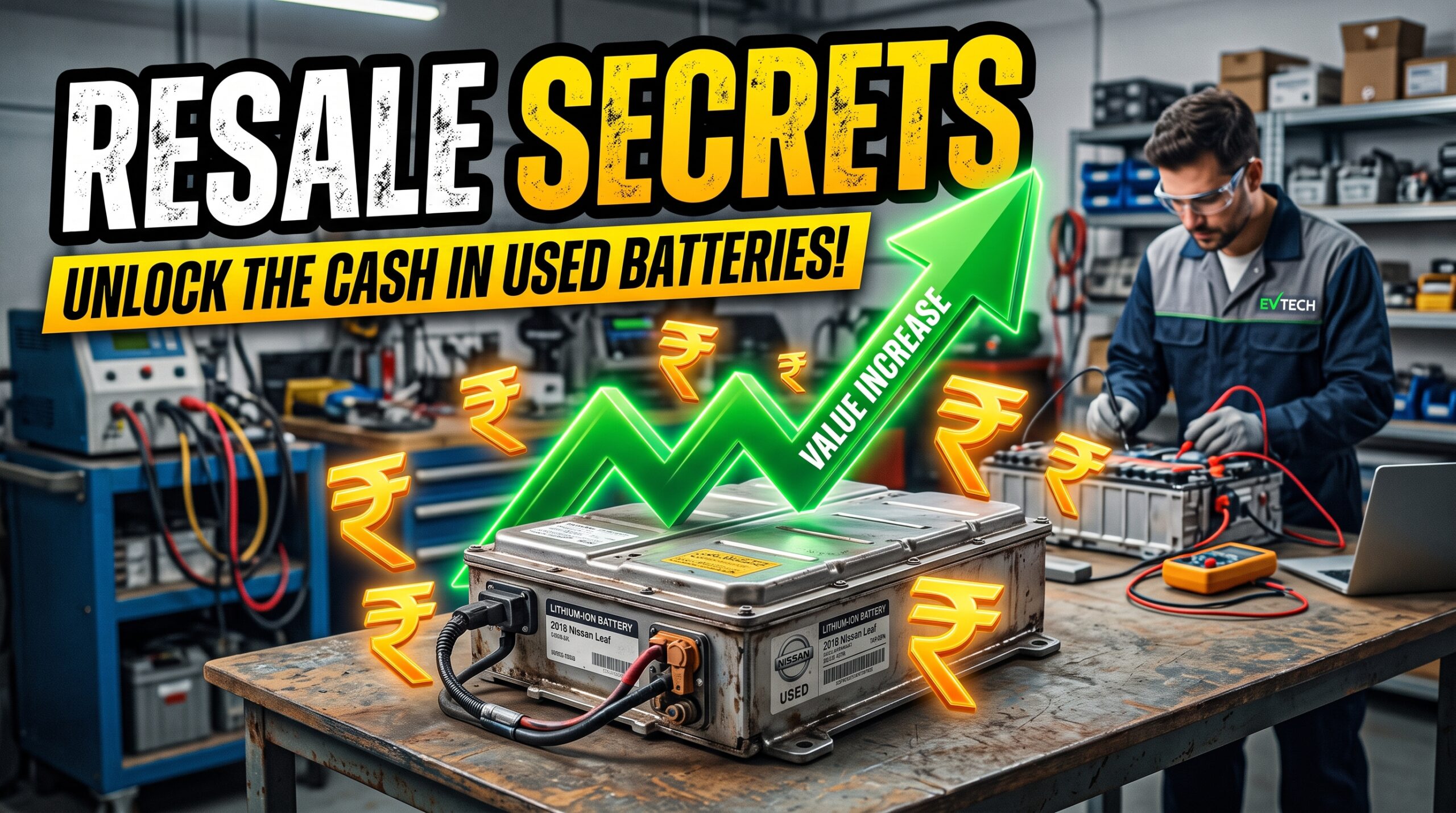 Used EV Batteries: Second Life, Resale and Recycling