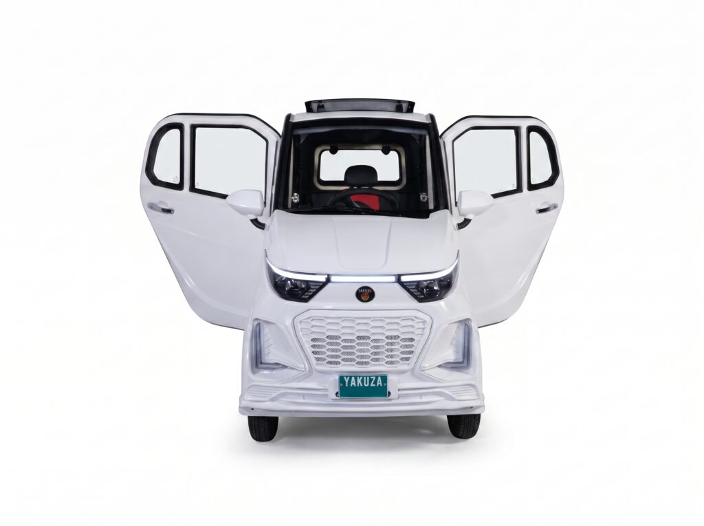 Yakuza Karishma Electric Car White Front View