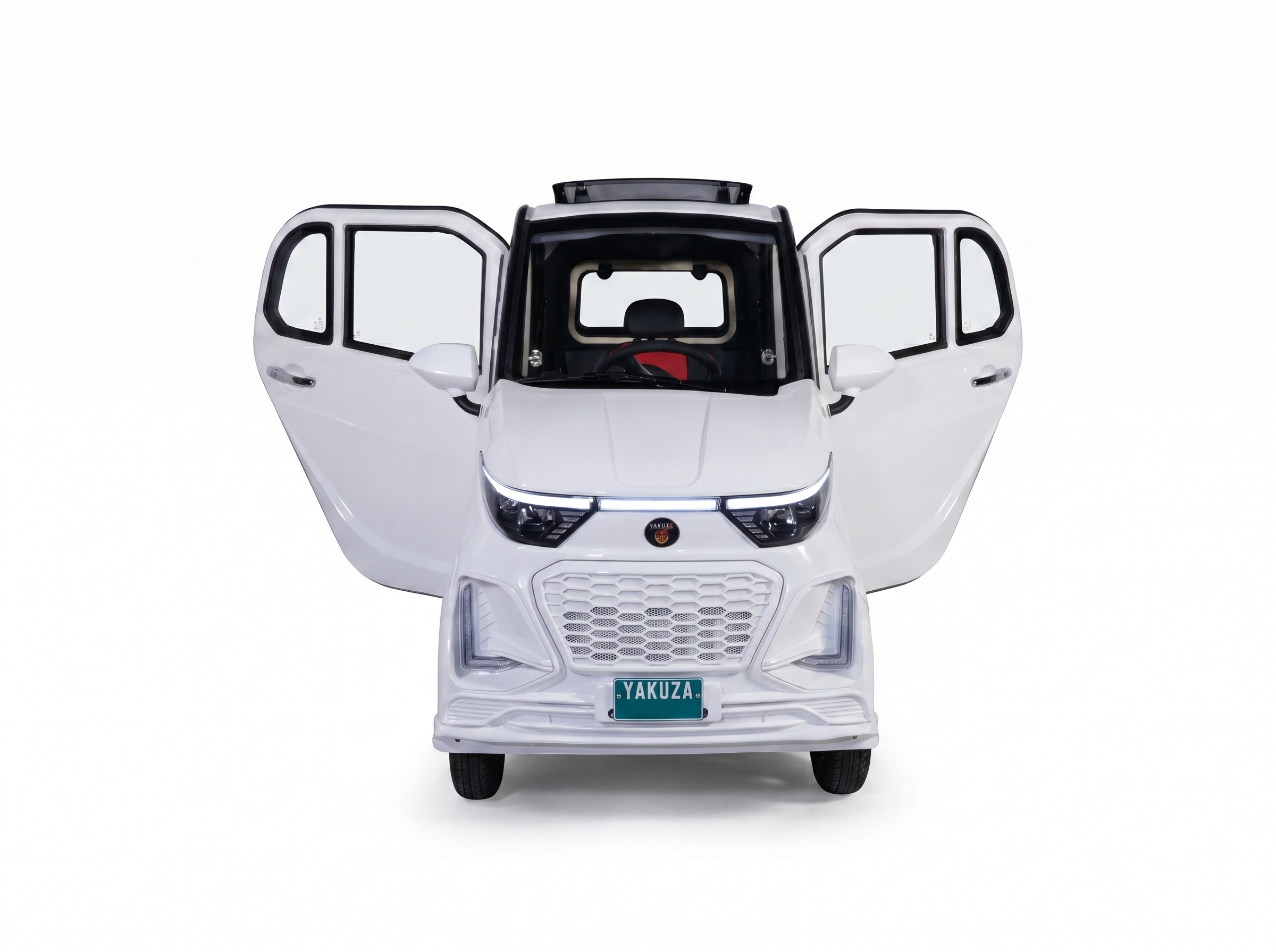 Yakuza Karishma Electric Car White Front View