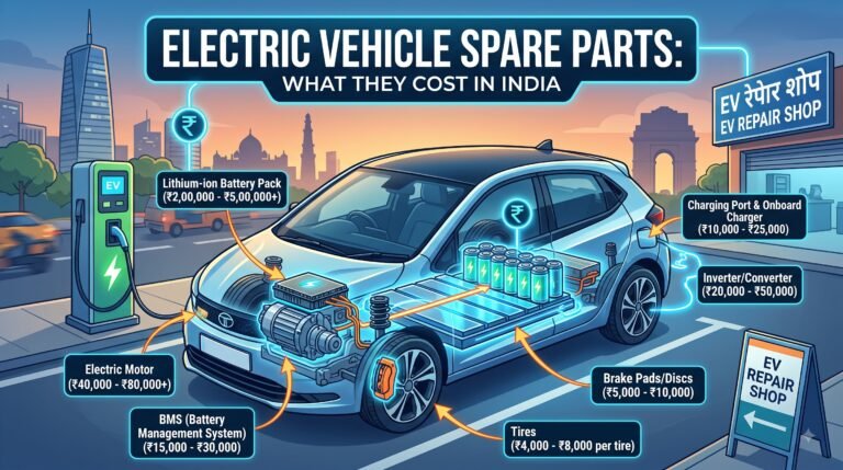 Electric Vehicle Spare Parts: What They Cost in India